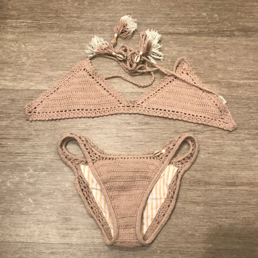 She made me crochet bikini